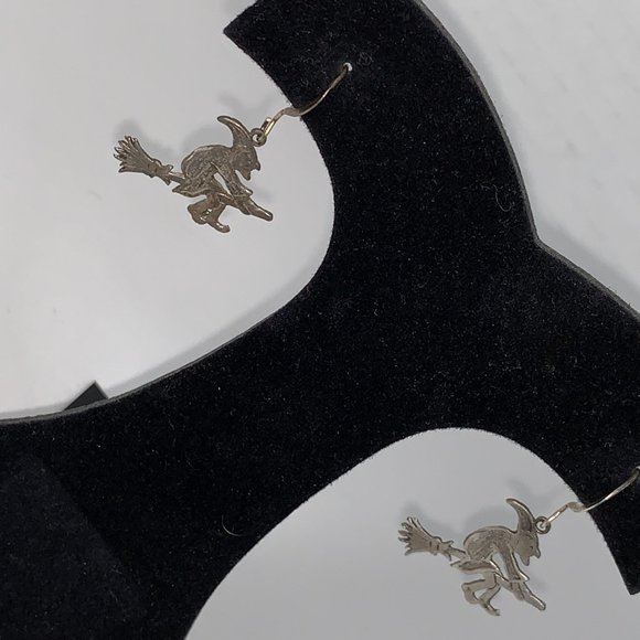 Sterling Silver Witch Earrings - Picture 3 of 15